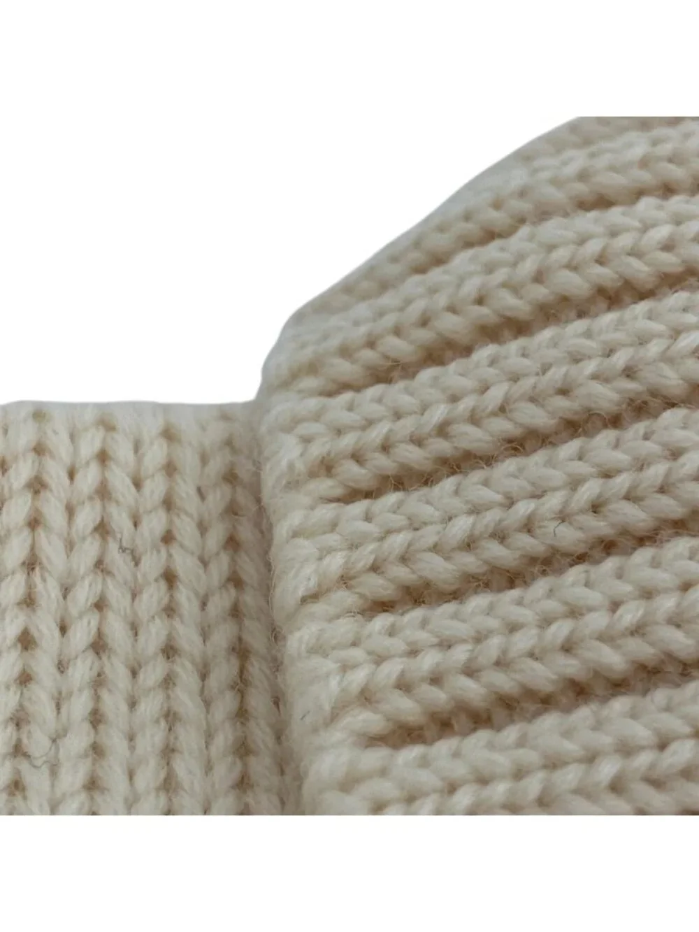 Chanel Knit Top with Ribbon Brooch Sweater 38 Beige